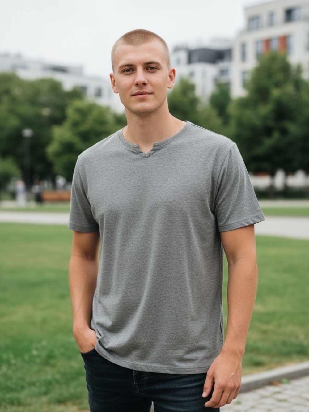 MBX Men's Short Sleeve Tee in Olive Green